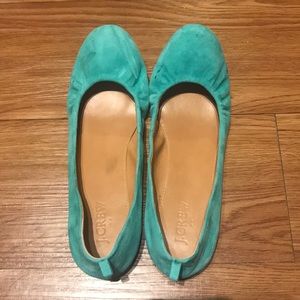 Teal JCrew ballet flats (size 7.5)